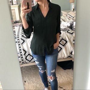 Express button down blouse